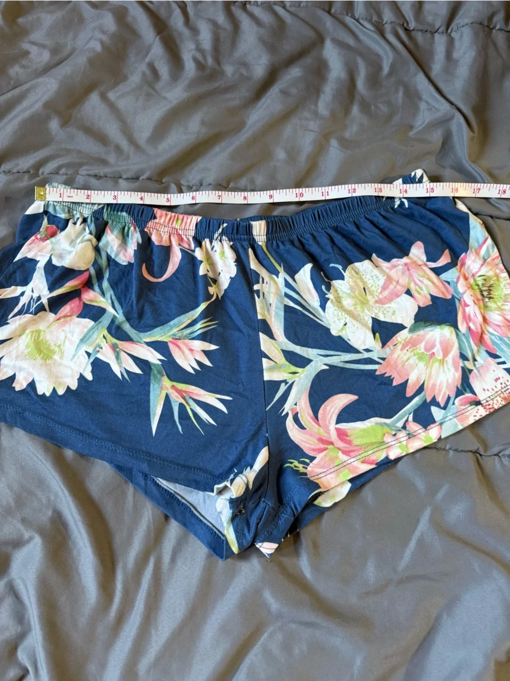 Women's Navy Floral Halter Pajama Set